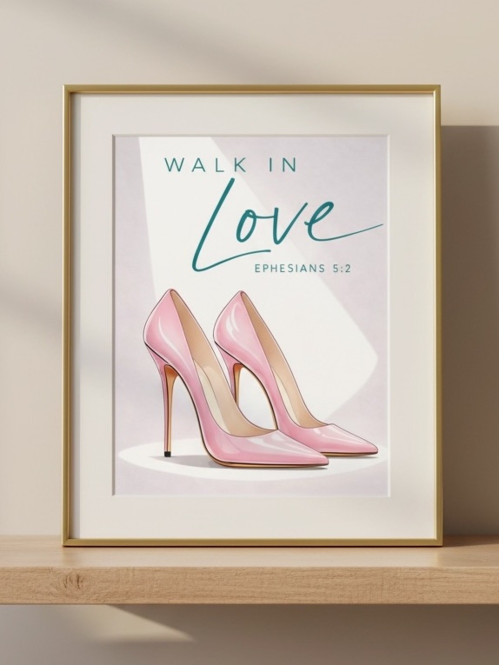 DDS Art Print, 8x10, Bible Verse, Paper Print, Unframed, Fashion Series